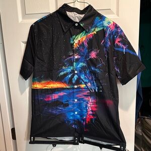 Vibrant Tropical Graphic Shirt